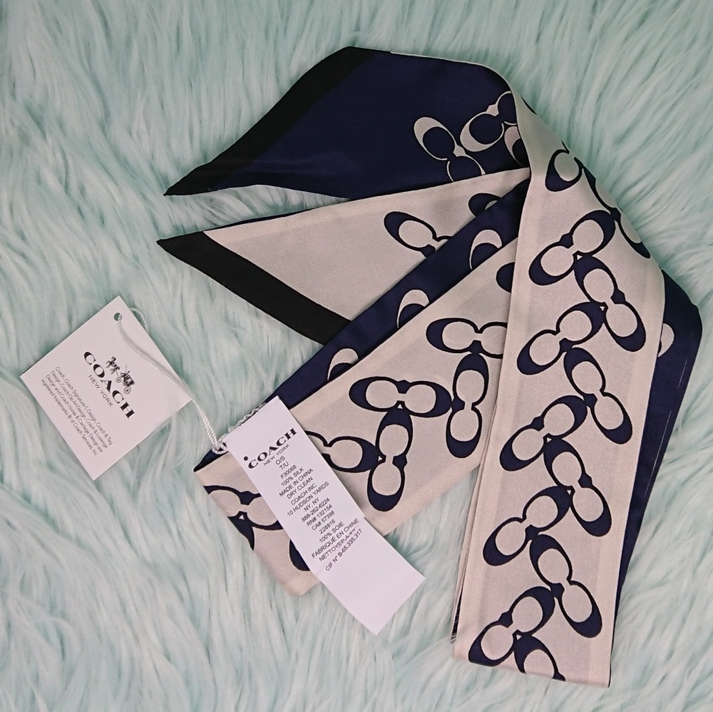 Coach Signature Skinny Scarf